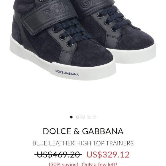 Dolce and Gabbana Boys High Tops size 27 - Picture 4 of 4